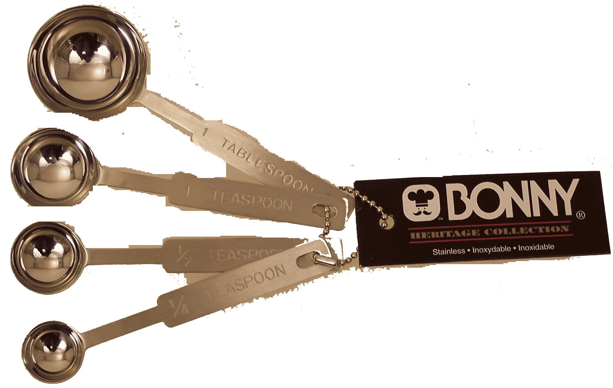 Bonny&nbsp;&nbsp;4 stainless steel flat handle measuring spoons Full-Size Picture